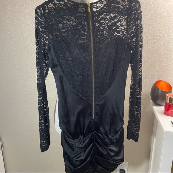 Guess by Marciano Silk Lace Mini Dress black XS - Picture 11 of 13